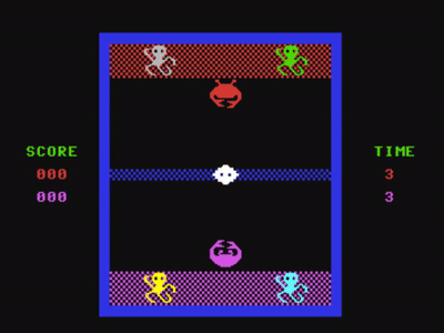 Crabfight for the Commodore 64 from the February 1986 issue of Ahoy Magazine