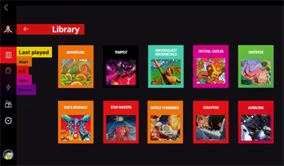 Exclusive unedited Atari VCS menu footage