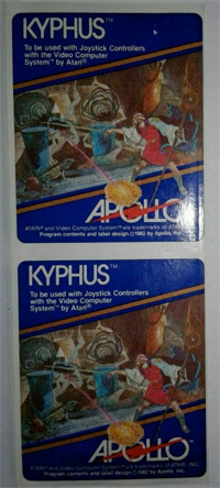 Atari 2600 Kyphus label